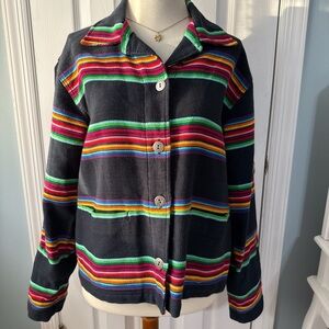 Chico's Multicolor Striped Blazer